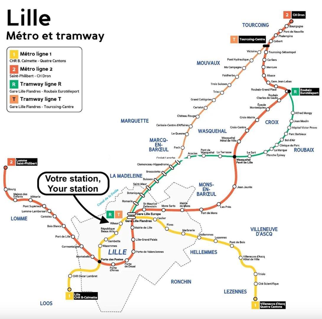 Lille Centre - 1Br In The Heart Of Lille!アパートメント エクステリア 写真